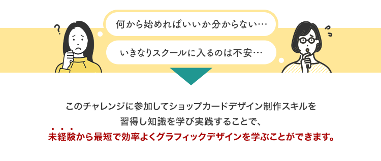 このチャレンジに参加してロゴデザイン制作を習得しグラフィックデザインを学ぶことができます